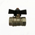 Кран шаровый 1/2"гг бабочка "KRAFTECO"