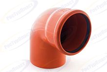 Отвод НАРУЖНОЙ канализ. 110х87 /РТП/ 36653 (1/40)