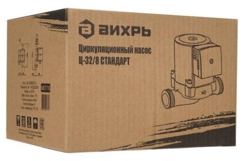 Циркуляционный насос Ц-32/8 СТАНДАРТ Вихрь фото 4 Циркуляционный насос Ц-32/8 СТАНДАРТ Вихрь фото 4