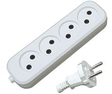 Удлинитель ДиП СТАНДАРТ, 4 гн, 1,5 м, 16 А, ПВС 2*0,75