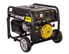 Портативный бензогенератор Huter DY6500LX с колесами (64/1/15)