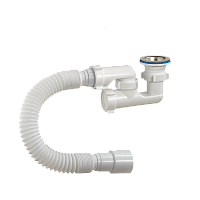 82589 ОРИО Сифон для душевого поддона с гофрой 1 1/2" х 40/50 (1/45)