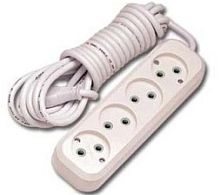 Удлинитель ДиП ЭКОНОМ, 4 гн, 10 м, 10 А, ШВВП 2*0,5