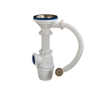 5007-А ОРИО Сифон бутылочный 3,5" с круглым переливом (1/30)