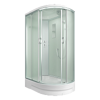 Душ. кабина 120x80x226 ERLIT ER351226L-C3-RUS средний поддон. Белая/матовая