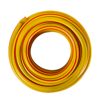 Шланг поливочный ПВХ усиленный, пищевой трехслойный армированный 1/2, 25 м (жёлтый) Вихрь, , Шт