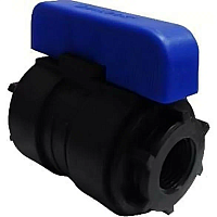 ПНД Кран шаровый  3/4"х3/4" вн/вн ДУ20 (8/40)