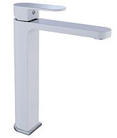 283512F Смеситель для раковины высокий БЕЛЫЙ (10/1)