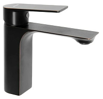 AF19005FW Смеситель для умывальника 35мм литой, черная бронза