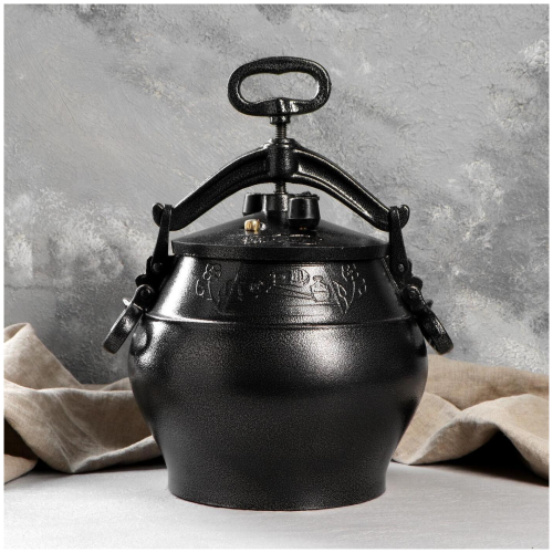 Казан афганский 5 л черный, алюминий фото 2
