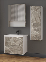 SL Тумба подвесная "ПАЛЕРМО 80" 2 ящ. под рак. "ALBA"  Рускеала