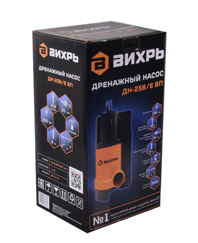 Дренажный насос Вихрь ДН-258/8 ВП фото 24 Дренажный насос Вихрь ДН-258/8 ВП фото 24