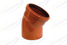 Отвод НАРУЖНОЙ канализ. 110х30 /РТП/ 36656 (1/50)