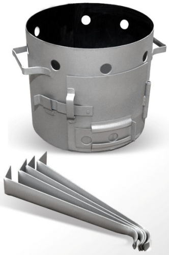 Учаг, для казана 7 л KUKMARA ук09, сталь 56х32,2 см, 0,2 мм фото 3