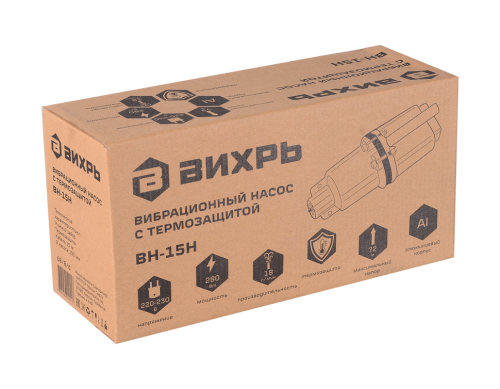 Вибрационный насос Вихрь ВН-15Н (68/8/6) фото 9