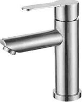 96103 Аccoona Смеситель д/умывальника 35мм литой. Нерж (1/10)