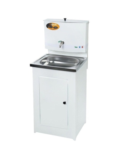 Умывальник дачный, без подогрева, нержавеющая мойка, цвет белый Умывальник дачный, без подогрева, нержавеющая мойка, цвет белый