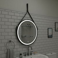 Зеркало с Led-подсв. "Milenium" D500 сенсор, на ремне из нат. кожи ЗЛП985
