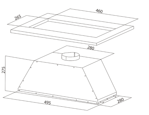 Вытяжка Oasis UM-50WG фото 2