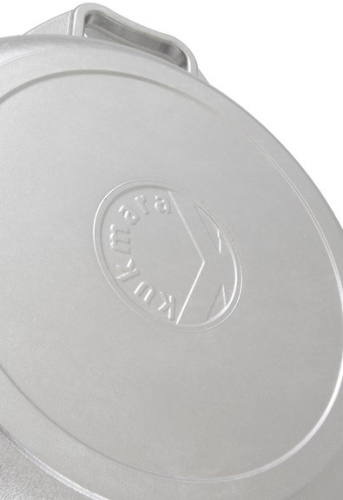 Казан 4 л KUKMARA к44, традиционный, алюминий, без покрытия, серый, крышка металл фото 2