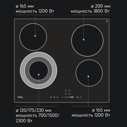 Варочная поверхность Oasis P-STB фото 5