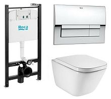 ROCA ПЭК GAP Инсталляция+унитаз+сиденье+кнопка 893104100