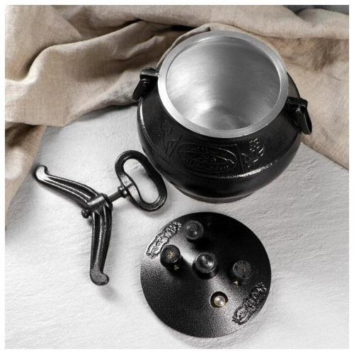 Казан афганский 5 л черный, алюминий фото 17