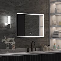 Зеркало с Led-подсв. "Aralia Whaite" сенсор 700х500 ЗЛП1513