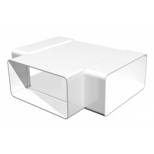 Тройник плоский ПВХ 60х120 Эвент 60120 ТПП Тройник плоский ПВХ 60х120 Эвент 60120 ТПП