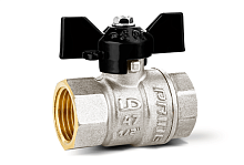 Кран шаровой латунный LD Pride DN25 1" ВР*ВР бабочка 47.25.В-В.Б LD 47.300.25