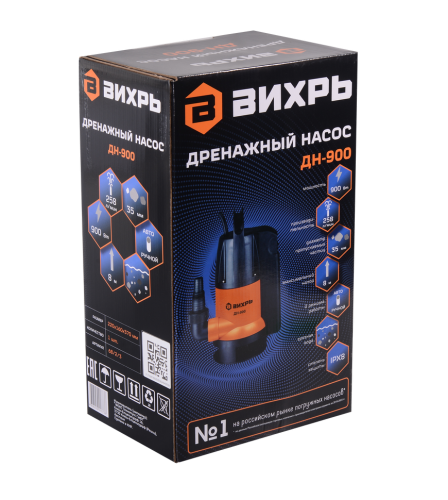 Погружной дренажный насос ВИХРЬ ДН-900