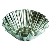 Форма для куличей НИКИС ФК-1, белая жесть, без покрытия, 20,9х, серый