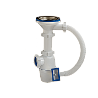 4007-А ОРИО Сифон бутылочный 3,5"с переливом 40/50