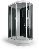 Душевая кабина 120x80x226 ERLIT ER351226L-C4-RUS средний поддон. Черная/тонированная