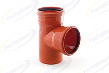 Тройник НАРУЖНОЙ канализ. 110/110х87 /РТП (1/25) 36511