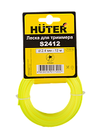 Леска Huter S2412 для триммера, 2.4 мм, звезда (71/2/12)