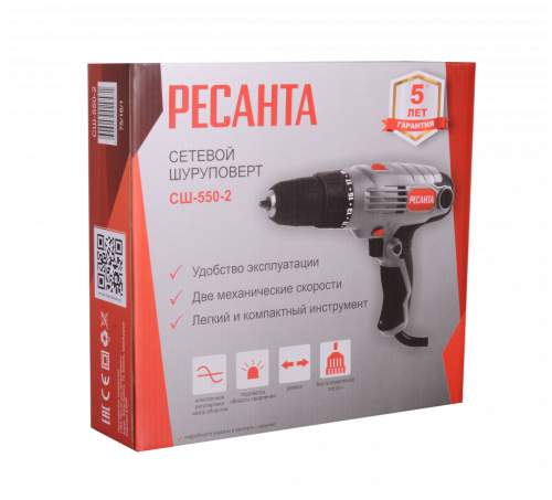 Сетевой шуруповерт Ресанта СШ-550-2 фото 22