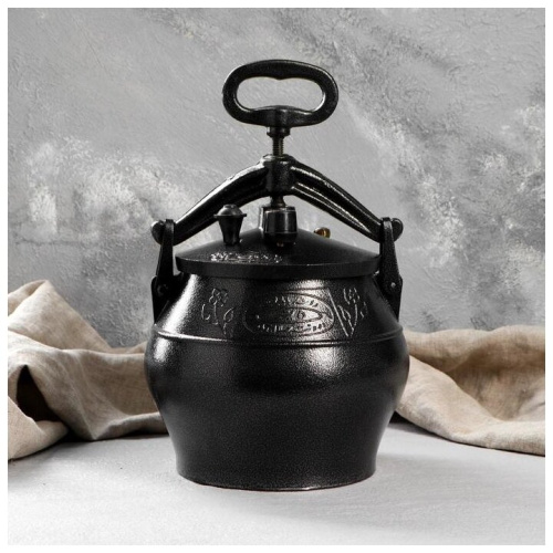 Казан афганский 5 л черный, алюминий фото 6
