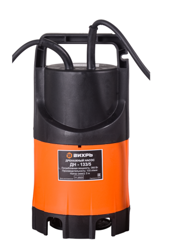 Дренажный насос ВИХРЬ ДН-133/5 (350 Вт) фото 19
