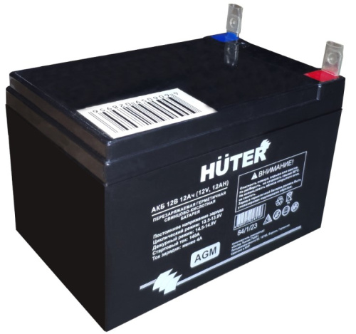 Аккумуляторная батарея АКБ 12В 12Ач Huter фото 4