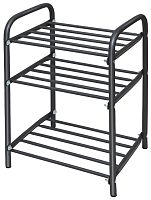 Этажерка для обуви НИКА ЭТК-1, металл, серый, 3 полки