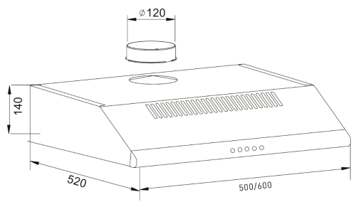 Вытяжка Oasis UP-50I фото 3