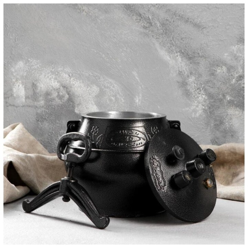 Казан афганский 5 л черный, алюминий фото 18