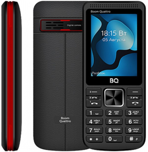 Мобильный телефон BQ 2455 Boom Quattro Black