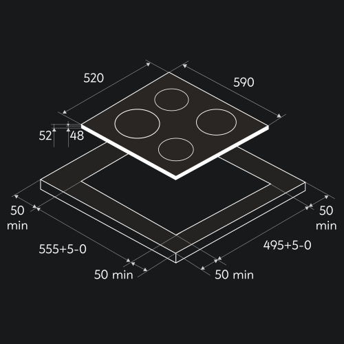 Варочная поверхность Oasis P-STB фото 2