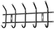 Вешалка настенная НИКА ВНТ5, металл, черный, 5 рожков 48,5 х21,5см х85см