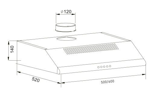 Вытяжка Oasis UP-50C фото 2