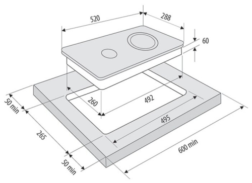 Электрическая варочная панель Krona ORSA 30 BL фото 3