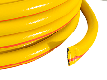 Шланг поливочный ПВХ усиленный, пищевой трехслойный армированный 3/4, 25 м (жёлтый) Вихрь, , Шт