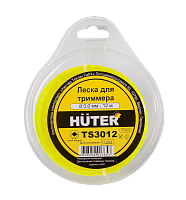 Леска Huter TS3012 для триммера, 3 мм, витой квадрат (71/2/3)